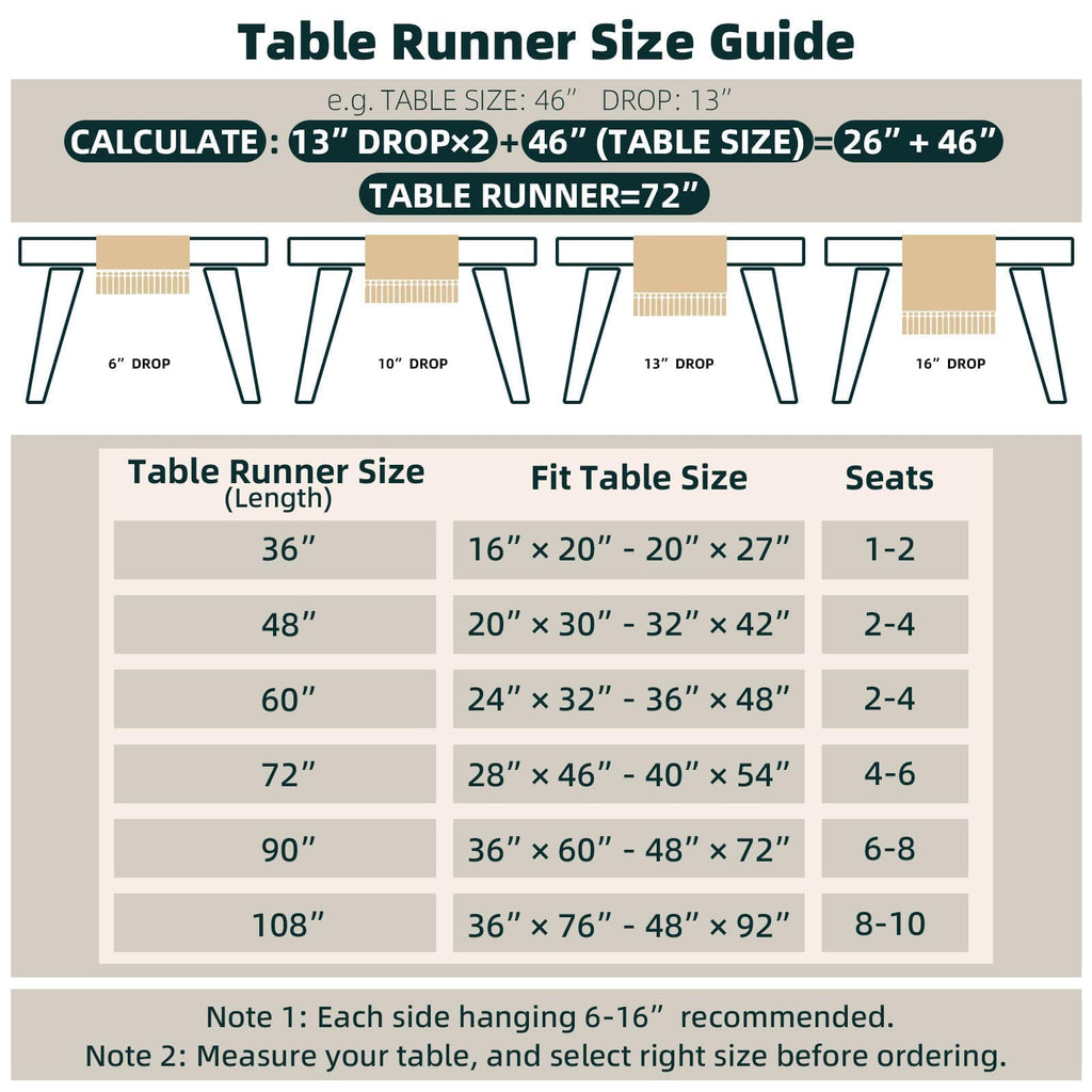 FEXIA Boho Table Runner for Summer Home Decor with Tassels 72 Inches Long Farmhouse Rustic Table Runner Macrame Burlap Table Decoration for Living Room Bridal Shower(12x72 Inches)