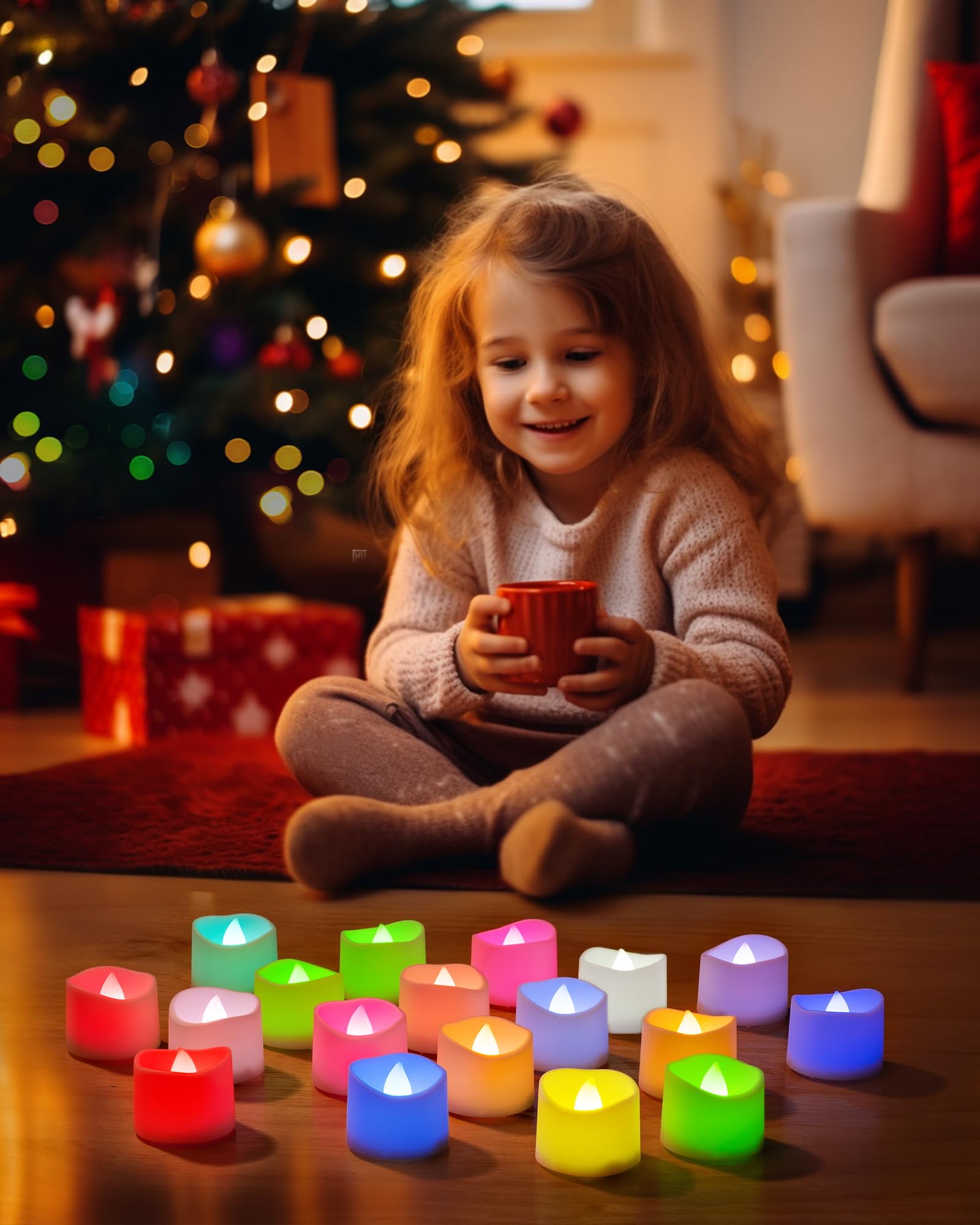 Homemory 12Pcs Flickering Flameless Candle Battery Operated, 200+Hours Fake Electric LED Tea Lights for Votive, Centerpiece Table Decorations, Wedding, Aniversary, Halloween, Christmas