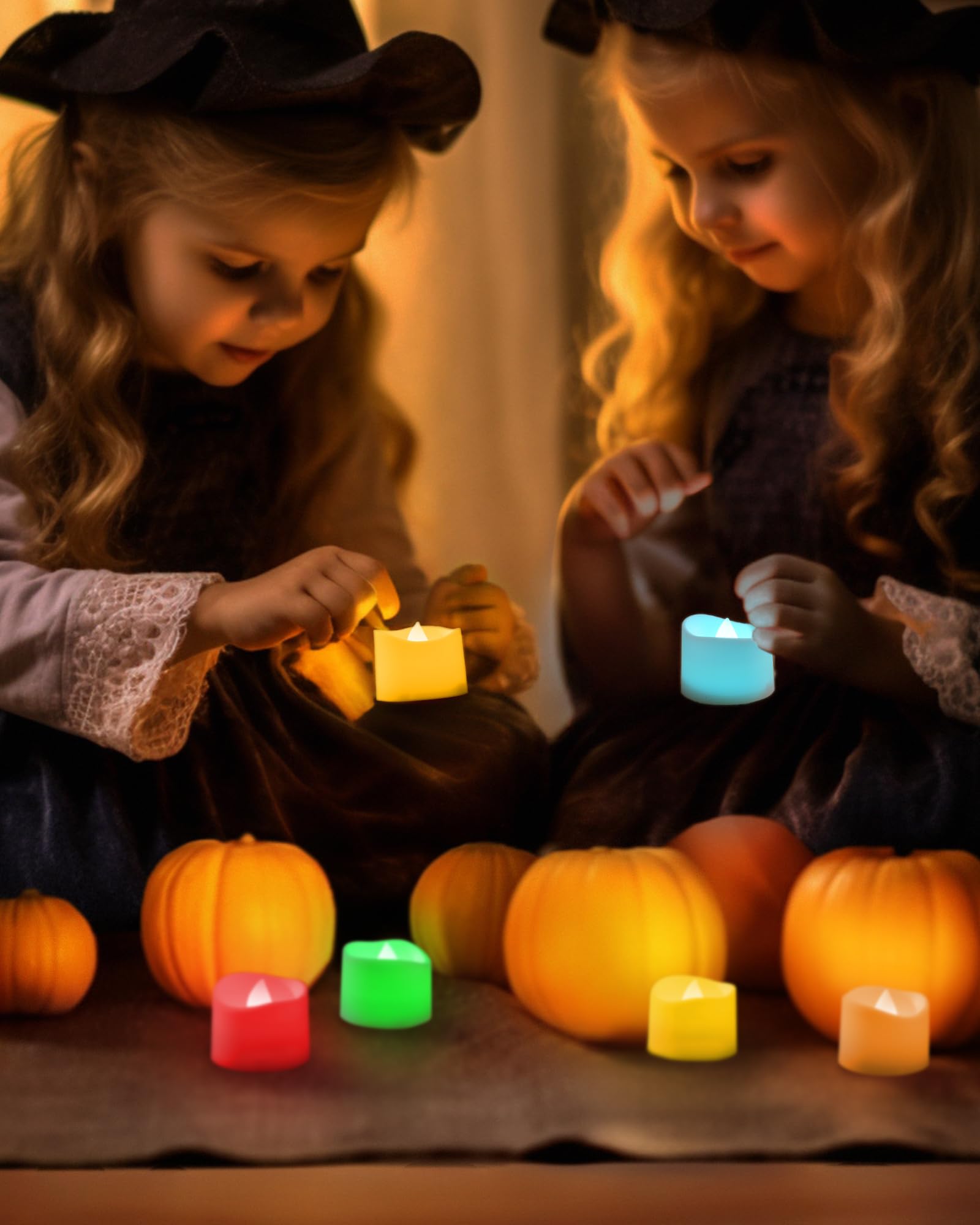 Homemory 12Pcs Flickering Flameless Candle Battery Operated, 200+Hours Fake Electric LED Tea Lights for Votive, Centerpiece Table Decorations, Wedding, Aniversary, Halloween, Christmas