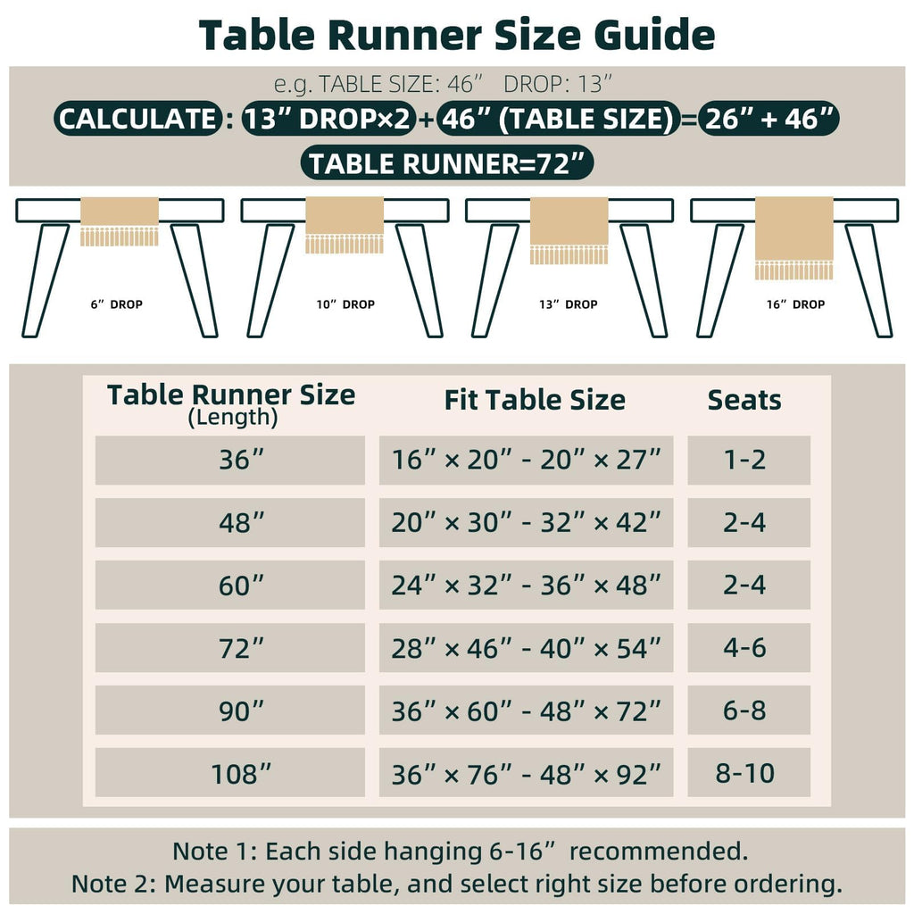 FEXIA Boho Table Runner for Summer Home Decor with Tassels 72 Inches Long Farmhouse Rustic Table Runner Macrame Burlap Table Decoration for Living Room Bridal Shower(12x72 Inches)