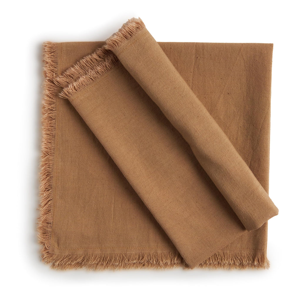 ACCENTHOME Natural Cotton Linen Napkin Set of 12 18x18 inch Dinner Napkins - Washable Soft Premium Hotel Quality Reusable Hemmed Edges Napkins Perfect Table Linens for Family Dinners, Weddings